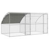 vidaXL Csirkeketrec 2 db Ez&uuml;st 400 x 200 x 200 cm Ac&eacute;l &eacute;s PE