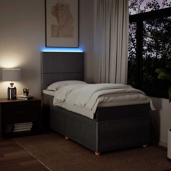 vidaXL t&oacute;psz&iacute;nű sz&ouml;vet rug&oacute;s &aacute;gy matraccal 80 x 200 cm