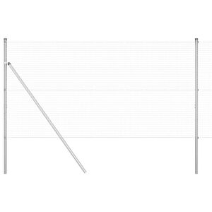 vidaXL Hegesztett dr&oacute;th&aacute;l&oacute;s ker&iacute;t&eacute;s talaj r&ouml;gz&iacute;t&eacute;s 50 x 1,4 m Ez&uuml;st