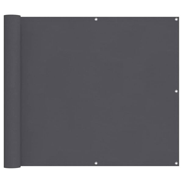vidaXL antracitsz&uuml;rke 100% oxford poli&eacute;szter erk&eacute;lyparav&aacute;n 90 x 800 cm