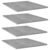 vidaXL 4 db betonsz&uuml;rke szerelt fa k&ouml;nyvespolc 40 x 50 x 1,5 cm