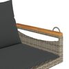 vidaXL sz&uuml;rke polyrattan hintapad p&aacute;rn&aacute;kkal 109 x 62 x 40 cm