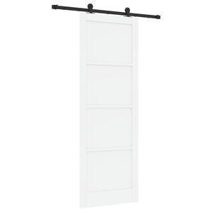 vidaXL Cs&uacute;sz&oacute; ajt&oacute; ORKDAL 83 x 232 cm T&ouml;m&ouml;r Fenyőfa Feh&eacute;r