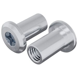 vidaXL Z&aacute;r&oacute; Anya 2 pcs Ez&uuml;st M6 x 15 mm Ac&eacute;l