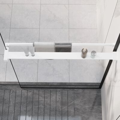 vidaXL fehér alumínium zuhanypolc walk-in zuhanyfalhoz 80 cm