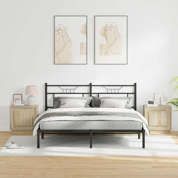 vidaXL &Eacute;jjeliszekr&eacute;ny 2 pcs Sonoma t&ouml;lgy 44 x 34,5 x 45 cm Faanyag