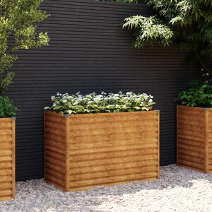 vidaXL Corten ac&eacute;l kerti magas&aacute;gy&aacute;s 100 x 50 x 69 cm