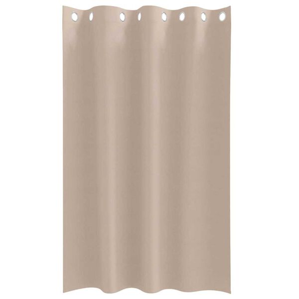 vidaXL Fekete F&uuml;gg&ouml;ny Gyűrűkkel 2 pcs T&oacute;psz&iacute;nű 175 x 140 cm Poli&eacute;szter