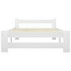 vidaXL fehér tömör fenyőfa ágykeret 100 x 200 cm