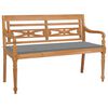 vidaXL t&ouml;m&ouml;r t&iacute;kfa Batavia pad sz&uuml;rke p&aacute;rn&aacute;val 120 cm