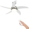 vidaXL F&eacute;nyventil&aacute;tor t&aacute;vir&aacute;ny&iacute;t&oacute;val &Oslash; 110 cm Feh&eacute;r