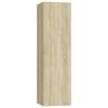 vidaXL 4 db sonoma tölgy szerelt fa TV-szekrény 30,5x30x110 cm