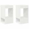 vidaXL V&eacute;gasztal 2 db Feh&eacute;r 30 x 30 x 56 cm Szerelt Fa