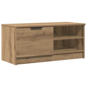 vidaXL TV szekr&eacute;ny Artisan t&ouml;lgy 80x35x36,5 cm Műanyag fa