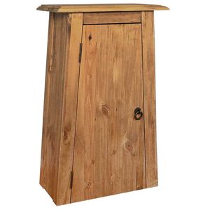 vidaXL t&ouml;m&ouml;r &uacute;jrahasznos&iacute;tott fenyőfa faliszekr&eacute;ny 42 x 23 x 70 cm