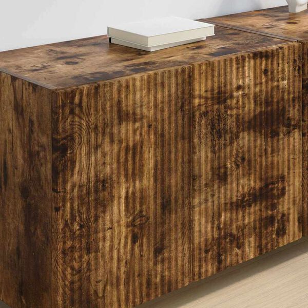 vidaXL TV Fali Szekr&eacute;ny 2 pcs F&uuml;st&ouml;lt t&ouml;lgy 59,5 x 31 x 40 cm Faanyag