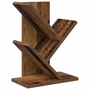 vidaXL Faszerkezet K&ouml;nyvespolc 3-Szintes 30 x 18 x 40 cm Szerelt Fa
