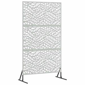 vidaXL Mag&aacute;nszf&eacute;ra K&eacute;pernyő 100 x 50 x 180 cm Horganyzott Ac&eacute;l Ez&uuml;st
