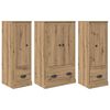 vidaXL Magasfi&uacute; 3 pcs Artisan t&ouml;lgy 132 x 35,5 x 103,5 cm Faanyag