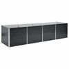 vidaXL antracitsz&uuml;rke horganyzott ac&eacute;l kerti magas&aacute;gy&aacute;s 320x80x77 cm