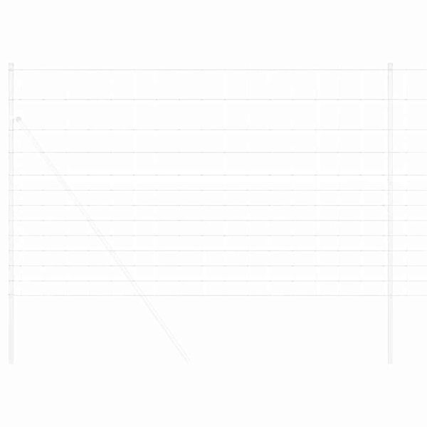 vidaXL Legelőkerítés Szürke 1.5 x 10 m Acél