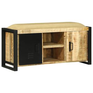 vidaXL Pad Szekr&eacute;ny Barna 100 x 35 x 50 cm T&ouml;m&ouml;r mang&oacute;fa
