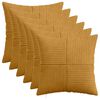 vidaXL P&aacute;rna huzat 6 pcs ALMELO S&aacute;rga 40 x 40 cm cord