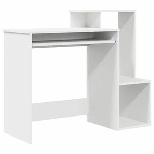 vidaXL Asztal Feh&eacute;r 106 x 41 x 88.5 cm Szerelt Fa