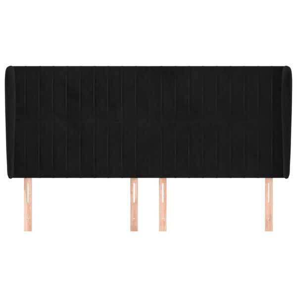 vidaXL fekete b&aacute;rsony fejt&aacute;mla sz&aacute;rnyakkal 163 x 23 x 118/128 cm