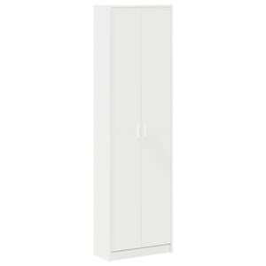 vidaXL Ruh&aacute;sszekr&eacute;ny Feh&eacute;r 55 x 25 x 189 cm Szerelt Fa