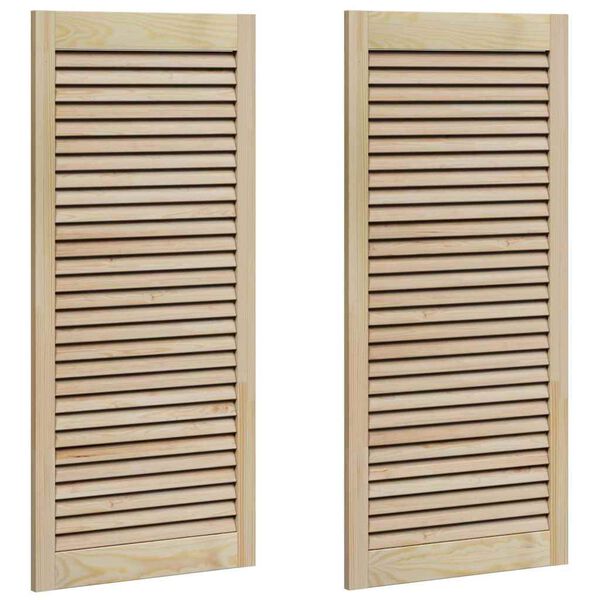 vidaXL Sz&eacute;fajt&oacute; 2 pcs Term&eacute;szetes 49,5 x 2,1 x 110 cm T&ouml;m&ouml;r fenyőfa