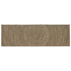 vidaXL Ter&uuml;letszőnyegek Term&eacute;szetes &eacute;s Fekete 80 x 200 cm Juta