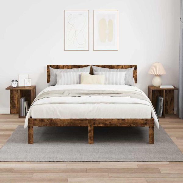 vidaXL V&eacute;gasztal 2 pcs F&uuml;st&ouml;lt t&ouml;lgy 37 x 32 x 40 cm Faanyag