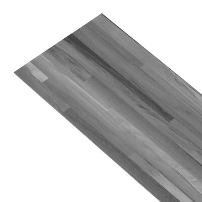 vidaXL csíkos szürke 2 mm-es öntapadó PVC padlóburkolat 5,02 m²