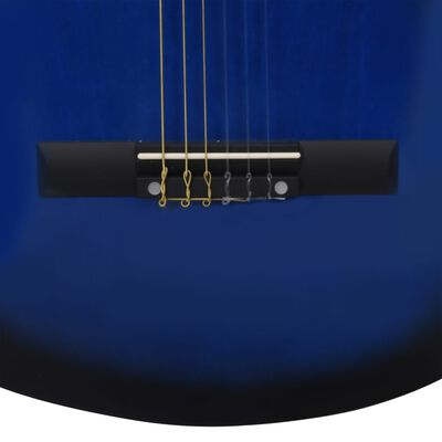 vidaXL kék klasszikus gitár kezdőknek és gyerekeknek 3/4 36"