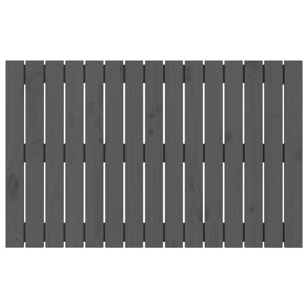 vidaXL szürke tömör fenyőfa fali fejtámla 95,5 x 3 x 60 cm