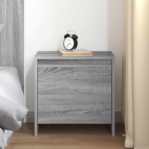 vidaXL sz&uuml;rke sonoma sz&iacute;nű szerelt fa &eacute;jjeliszekr&eacute;ny 45x34x44,5 cm