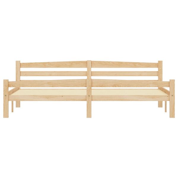 vidaXL 2 fi&oacute;kos t&ouml;m&ouml;r fenyőfa &aacute;gykeret 200 x 200 cm