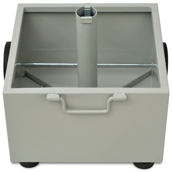 vidaXL sz&uuml;rke k&uuml;lt&eacute;ri napernyőtart&oacute; talp vir&aacute;gtart&oacute; kasp&oacute;val