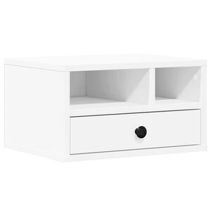vidaXL feh&eacute;r szerelt fa nyomtat&oacute;&aacute;llv&aacute;ny 40 x 32 x 22,5 cm