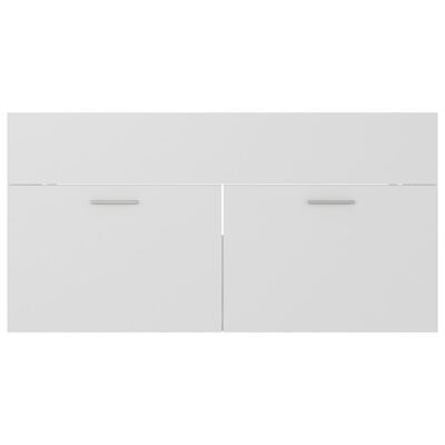vidaXL fehér forgácslap mosdószekrény 90 x 38,5 x 46 cm