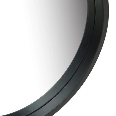 vidaXL fekete fali tükör pánttal 50 cm