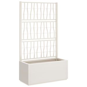 vidaXL feh&eacute;r polipropil&eacute;n r&aacute;csos kerti &uuml;ltetől&aacute;da 80 x 36 x 140 cm