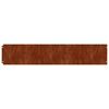 vidaXL 10 db rugalmas corten ac&eacute;l gyepszeg&eacute;ly 20 x 103 cm