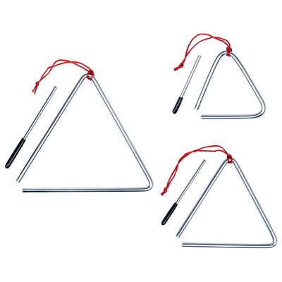 vidaXL 3 darabos rozsdamentes acél triangulumkészlet