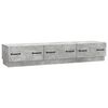 vidaXL TV szekr&eacute;ny fi&oacute;kkal Betonsz&uuml;rke 147 x 34,5 x 27 cm Szerelt Fa