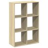 vidaXL sonoma t&ouml;lgy szerelt fa elv&aacute;laszt&oacute; k&ouml;nyvespolc 69,5x29x103,5 cm