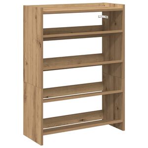 vidaXL k&eacute;zműves t&ouml;lgy sz&iacute;nű szerelt fa cipősszekr&eacute;ny 60x25x81 cm