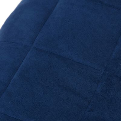 vidaXL kék szövet súlyozott takaró 200 x 200 cm 13 kg