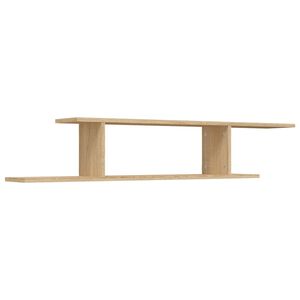 vidaXL sonoma t&ouml;lgy szerelt fa falra szerelhető TV-polc 125x18x23 cm